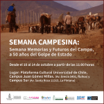 UChile conmemora 50 años del golpe de Estado con Semana Campesina